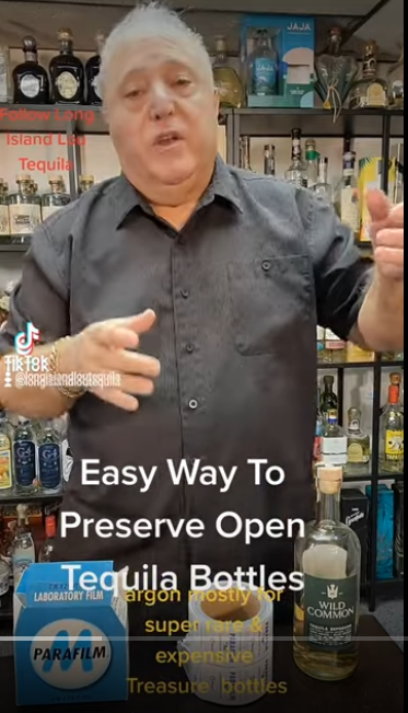 Easy Way To Preserve Open Tequila Bottles